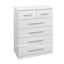 White High Gloss Bedroom 2 + 4 Drawers Storage Dresser (HC23)